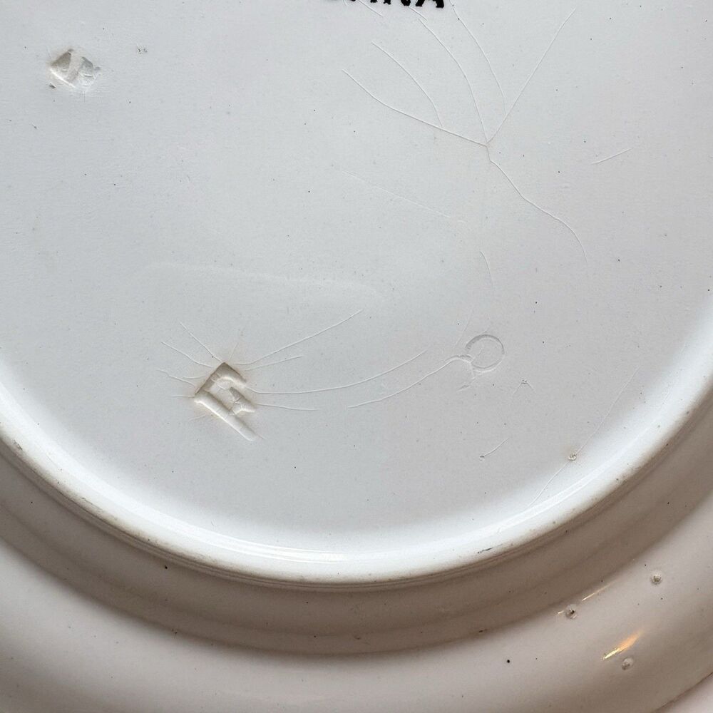 Set of 3 Antique Petrus Regout Maastricht "Sana" Plates – Dutch Transferware - Picture 12 of 16